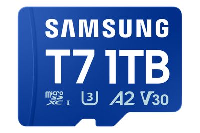 Samsung T7/Micro SDXC/1TB/UHS-I U3 / Class 10/Modrá