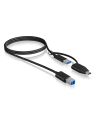 RAIDSONIC Propojovací kabel z USB 3.2 Type-C + A