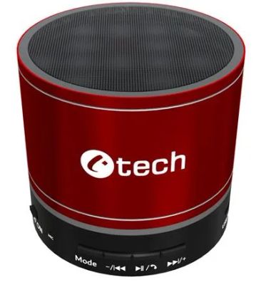 Repro C-TECH SPK-08R, bluetooth, červený