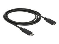 Prodlužovací USB kabel - USB-C (M) do USB-C (F) - USB 3.1 Gen 1 - 3 A - 1.5 m - černá