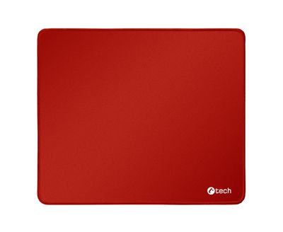 Podložka pod myš C-TECH MP-01, červená, 320x270x4mm, obšité okraje