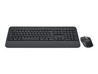 Sada klávesnice a myši - bezdrátový - Bluetooth LE - QWERTY - US mezinárodní - grafit