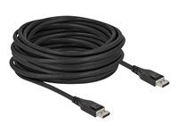 Kabel DisplayPort - DisplayPort (M) do DisplayPort (M) - DisplayPort 1.4 - 10 m - aktivní, podpora 8K60Hz (7680 x 4320), podpora 5K120Hz (5120 x 2880), podpora 4K240Hz (3840 x 2160) - černá