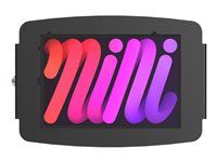 Škříň - pro tablet - uzamykatelný - vysoce kvalitní hliník - černá - na stůl, montáž na stěnu - pro Apple iPad mini