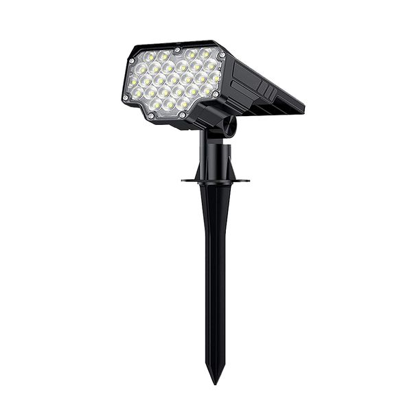Venkovní solární LED světlo VIKING D26/650lm/2200mAh/3 režimy/IP65/instalace-zem i zeď