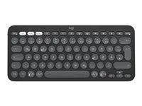 Logitech Pebble Keys 2 K380s - Klávesnice - bezdrátový - Bluetooth LE - QWERTY - britská - tonal graphite