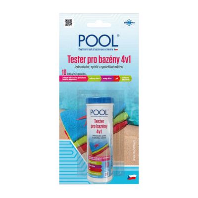 Tester na měření pH a chlóru v bazénové vodě LAGUNA Pool 4v1