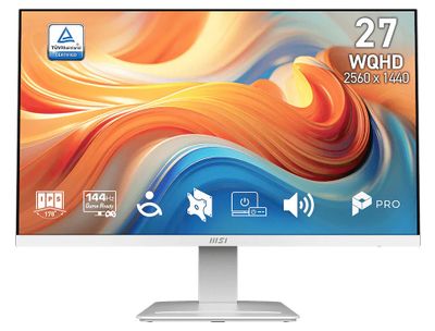 MSI Pro/MP273QW E14/27"/IPS/QHD/144Hz/1ms/Bílá/3R