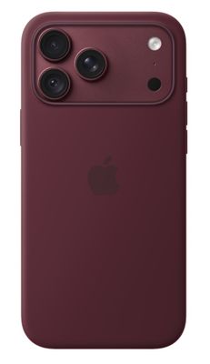 iPhone 18 Pre Max Silicone Case with MS - Burgundy