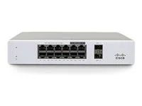 Cisco Meraki MS130-12X - Prepínac - rízený - 8 x 10/100/1000Base-T + 4 x 2.5GBase-T + 2 x 10Gb Ethernet SFP+ - desktop, pro pripevnení na zed - PoE++ (240 W)