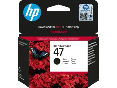 HP 47 inkoustová kazeta černá, 6ZD21AE