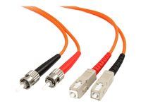 3m Multimode Fiber Patch Cable ST - SC - FIBSTSC3