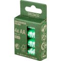 DELTACO RECHARGE, Baterie NiMH AA, HR6 4ks