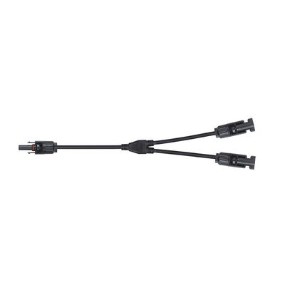 Konektor pro solární panely MC4 GETI rozbočení 1x zdířka 2x konektor 30cm