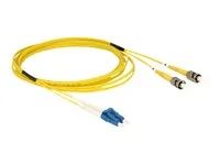 Síťový kabel - jednoduchý režim LC (M) do jednoduchý režim ST (M) - 2 m - optické vlákno - 9 / 125 mikron - OS2 - neobsahuje halogen - žlutá