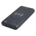 DELTACO PB-Q1003, Qi Powerbank 10000mAh, černá