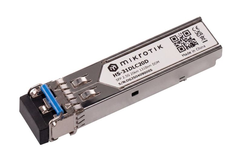 MikroTik HS-31DLC20D, SFP 1.25G/2.5G SM 20km 1310nm, Dual LC-connector