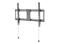 Montážní sada (montáž na zeď) - nenaklápěcí - pro plochý panel - uzamykatelný - ocel válcovaná za studena - černá - velikost obrazovky: 37"-70"