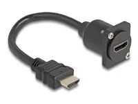 D-Type HDMI cable male to female black 2