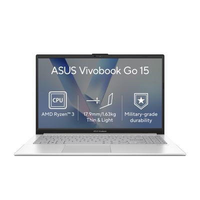 ASUS Vivobook Go 15/E1504FA-BQ5409W/R3-30/15,6"/FHD/8GB/256GB/AMD int/W11H/Silver/2R