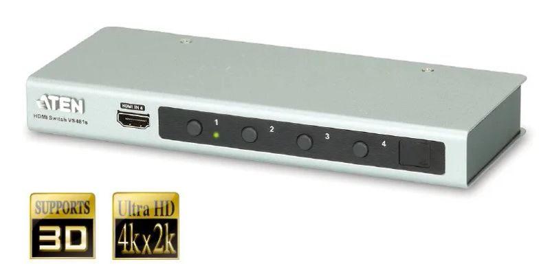 ATEN 4 port HDMI switch 4PC - 1 HDMI, 4k video