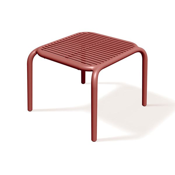 Stolek odkládací BRENE 545x535x415 mm - retro červená