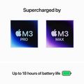 APPLE MacBook Pro (2023) 14,2" M3 Pro/18/1/I/Blk