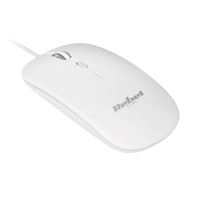 Myš drátová REBEL WDM210 White