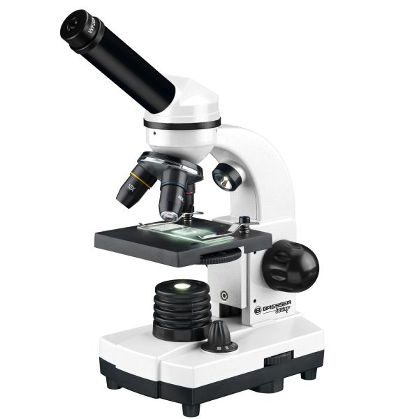 Mikroskop Bresser Junior Biolux SEL 40–1600x s kufříkem, bílý