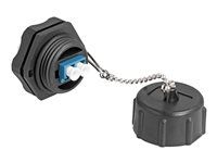 Optical fiber bulit-in connector LC Dupl