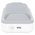 MANHATTAN Nabíjecí stanice, 10-port, 120W, bílá