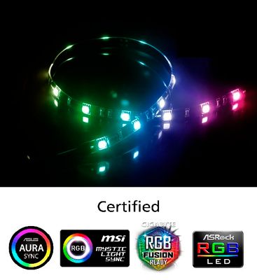 AKASA - LED páska-magnetická - multicolor Vegas MB
