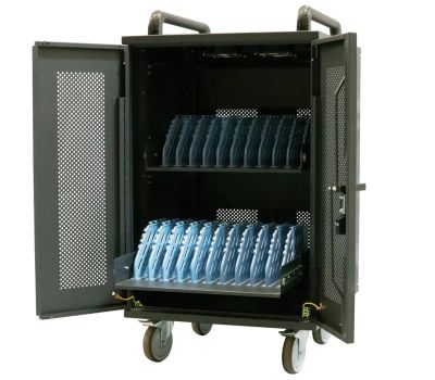 AVTEK Charging Cart 20, nabíjací vozík pre tablety a notebooky, 20 slotov