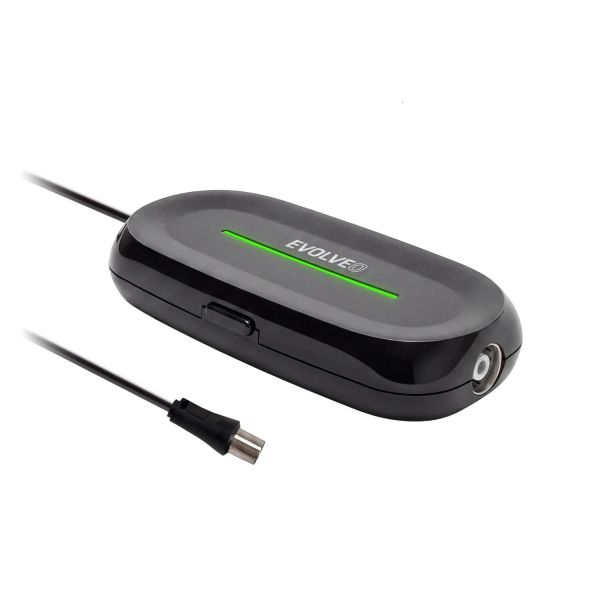 EVOLVEO Amp 2, šikovný anténny zosilňovač FM/DAB+/DVB-T2, filter LTE/4G/5G