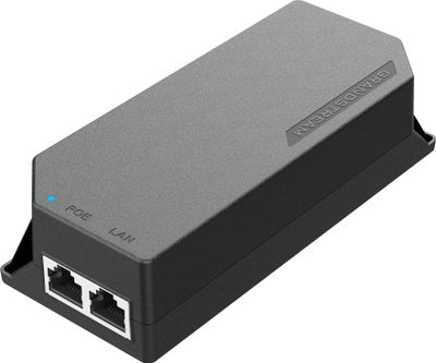 Grandstream Poe Injector GS-POE15W-MG,802.3af, 1x 2,5Gbps RJ45 IN/OUT, 20W