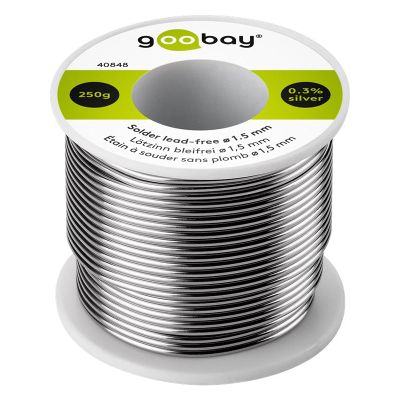 Pájka 1.5mm 250g 99,3%Sn 0,7%Cu GOOBAY 40848
