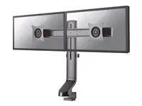 Montážní sada - plný pohyb - pro 2 LCD displeje - černá - velikost obrazovky: 10"-27" - upevnění svorkou, průchodka, upevnitelné na stůl