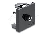 Delock - Easy 45 - zacvakávací modul - DC 5.5 x 2.1 mm (male) - 1 napájecí zásuvka - 1 modul - cerná