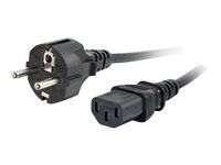 Elektrický kabel - power CEE 7/7 (M) do power IEC 60320 C13 - 3 m - lisovaný - černá - Evropa