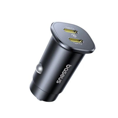 Baseus GoTrip Nabíječka do Auta 2x USB-C 30W Cosmic Black