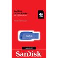SanDisk USB Cruzer Blade 32GB, modrý