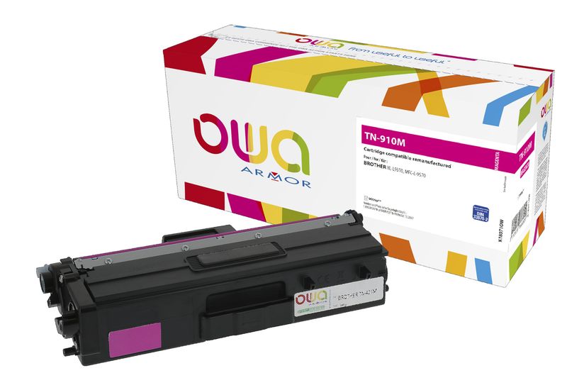 OWA Armor toner kompatibilní s Brother TN-910M, 9000st, červená/magenta
