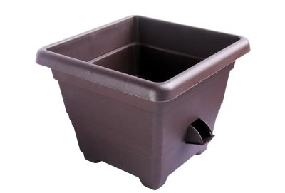 Plastia Samozavlažovací kvetináč Bergamot čokoláda 35 x 35 cm