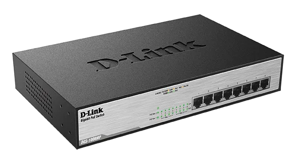 D-Link DGS-1008MP 8x 1000 Desktop Switch,8PoE port