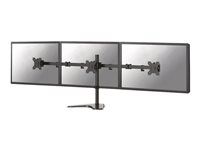 Stojan - plný pohyb - pro 3 monitory - černá - velikost obrazovky: 13"-27" - na stůl