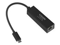 Síťový adaptér - USB-C 3.1 - Gigabit Ethernet x 1 - černá