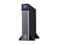 APC Easy UPS On-Line - UPS (k montáži na regál) - AC 230 V - 900 Watt - 1000 VA - 1 fáze - 1 x baterie - lithium-iontová - RS-232, USB - výstupní konektory: 6 - 2U - 19" - cerná se stríbrnou