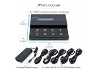 StarTech USB Duplicator - 1:7 - USB Flash Drives - Flash Drive Duplicator (USBDUPE17) - Duplikátor jednotky USB - 7 zásuvky - kompatibilní s TAA