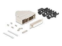 Sub-D connector housing 25 pin metal inc