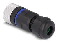 M12 Connector A-coded 8 pin female for m